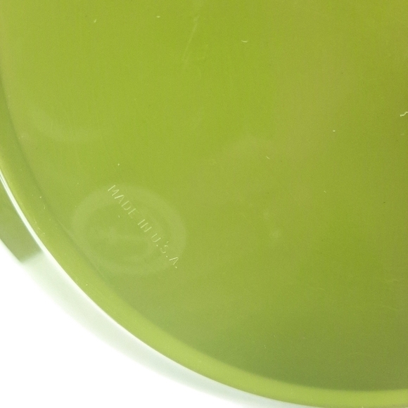 Vintage 1960s Plastic Ice Bucket Made in USA Avacado Green Mid Century Modern‎ - Picture 13 of 14